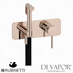 IB Rubinetti EID706RS Industria Exposed Parts for Bidet Spray Complete with Mixer Spare Parts