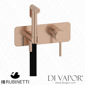 IB Rubinetti EID706SR Industria Exposed Parts for Bidet Spray Complete with Mixer Spare Parts