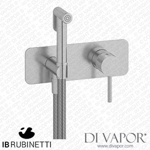 IB Rubinetti EID706SS Industria Exposed Parts for Bidet Spray Complete with Mixer Spare Parts