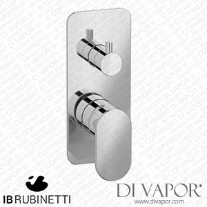 IB Rubinetti EK2310CC K2 Exposed Parts for Manual Wall Mixer with Two Ways Diverter Spare Parts