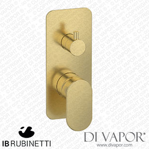 IB Rubinetti EK2310IS K2 Exposed Parts for Manual Wall Mixer with Two Ways Diverter Spare Parts