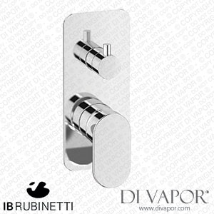 IB Rubinetti EK2312CC K2 Exposed Parts for Manual Wall Mixer with Three Ways Diverter Spare Parts