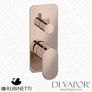 IB Rubinetti EK2312RS K2 Exposed Parts for Manual Wall Mixer with Three Ways Diverter Spare Parts