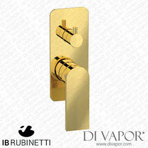 IB Rubinetti EK3310OO K3 Exposed Parts for Manual Wall Mixer with Two Ways Diverter Spare Parts