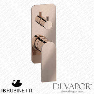 IB Rubinetti EK3310RS K3 Exposed Parts for Manual Wall Mixer with Two Ways Diverter Spare Parts