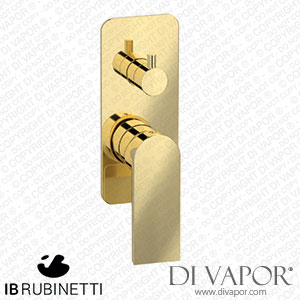 IB Rubinetti EK3312II K3 Exposed Parts for Manual Wall Mixer with Three Ways Diverter Spare Parts