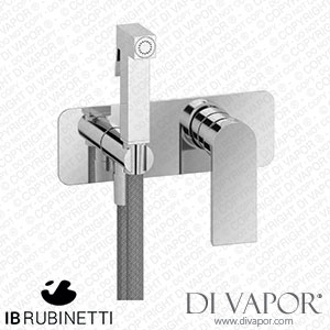 IB Rubinetti EK3706CC K3 Exposed Parts for Bidet Spray Complete with Mixer Spare Parts