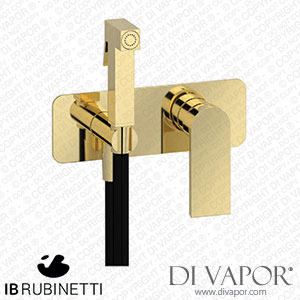 IB Rubinetti EK3706II K3 Exposed Parts for Bidet Spray Complete with Mixer Spare Parts