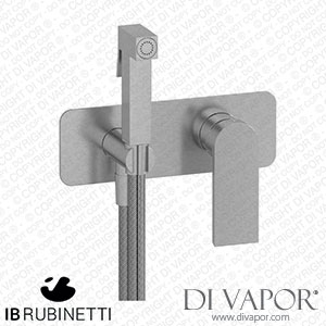IB Rubinetti EK3706SS K3 Exposed Parts for Bidet Spray Complete with Mixer Spare Parts