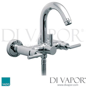 VADO ELA-123-C/P Elements Air Exposed Bath Shower Mixer Wall Mounted Spare Parts