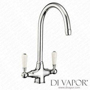 Better Bathrooms ELBE Reginox Chrome Twin Lever Kitchen Mixer Tap - Elbe Spare Parts