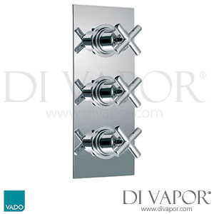 VADO ELE-128B-3/4-C/P Elements Water Concealed 3 Handle Thermostatic Shower Valve Spare Parts