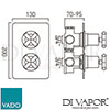 VADO ELE 148D2SQ CP DX Spare Parts Diagram