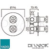VADO ELE 148D3 CP DX Spare Parts Diagram