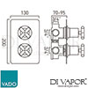 VADO ELE-148D3SQ-CP-DX Spare Parts Diagram