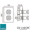 VADO ELE 148DSQ CP DX Spare Parts Diagram