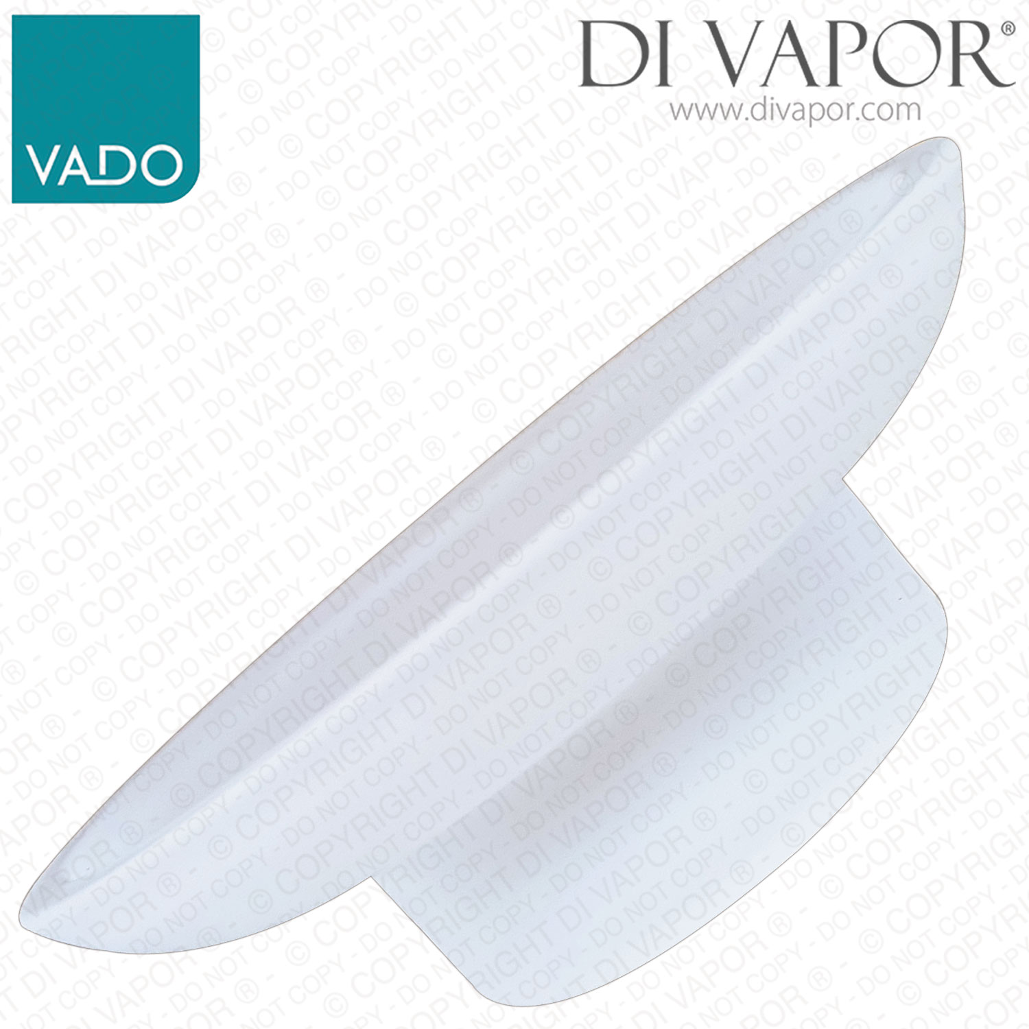 Vado ELE182GLS Frosted Glass Soap Dish 10.5cm Diameter