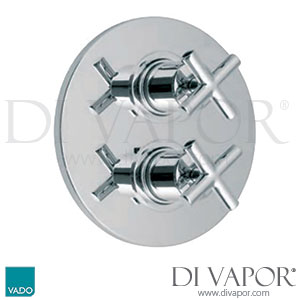 VADO ELE-348B/2-C/P Elements 2 Outlet 2 Cross Handle Concealed Shower Valve with Integrated Diverter Spares