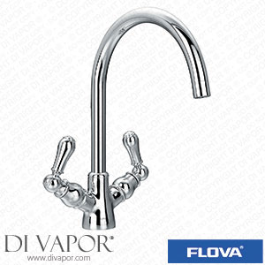 Flova ELLEVKITCH Traditional Two Handle Swivel Spout Kitchen Mixer Spare Parts