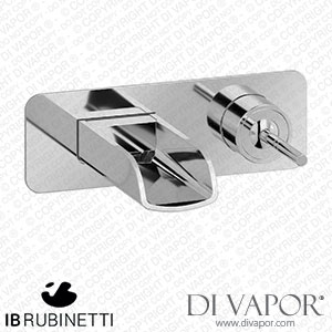 IB Rubinetti ELM206CC Love me Wall Mounted Washbasin Mixer Complete with Drain Spare Parts