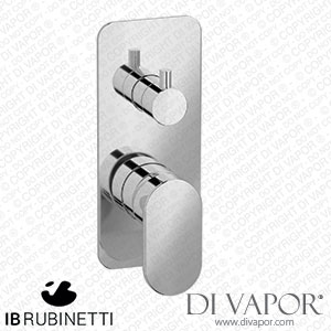 IB Rubinetti ELM310CC Love me Exposed Parts for Manual Wall Mixer with Two Ways Diverter Spare Parts
