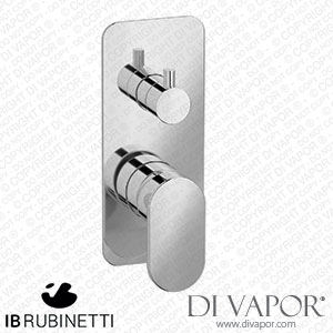 IB Rubinetti ELM312CC Love me Exposed Parts for Manual Wall Mixer with Three Ways Diverter Spare Parts