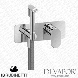 IB Rubinetti ELM706CC Love me Exposed Parts for Bidet Spray Complete with Mixer Spare Parts
