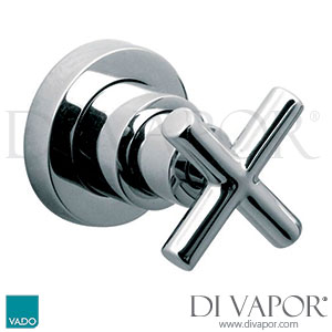 VADO ELW-143-3/4-C/P Elements Water Wall Mounted Single Stop Valve 3/4
