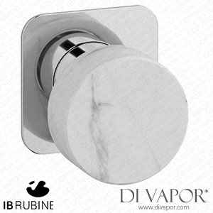 IB Rubinetti EMR300CC_1 Marmo + Marmo L Exposed Parts for Manual Wall Mixer - White Marble Spare Parts
