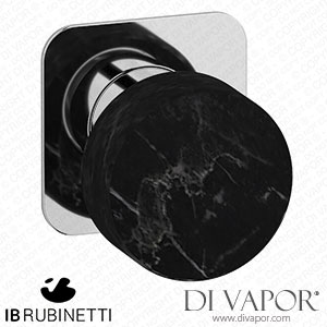 IB Rubinetti EMR300CC_2 Marmo + Marmo L Exposed Parts for Manual Wall Mixer - Black Marble Spare Parts