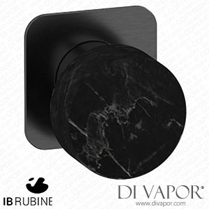 IB Rubinetti EMR300CS_2 Marmo + Marmo L Exposed Parts for Manual Wall Mixer - Black Marble Spare Parts
