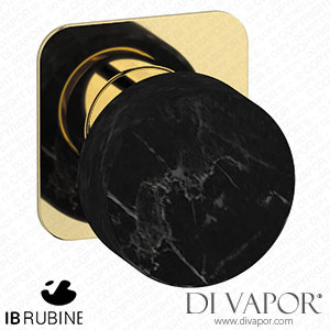 IB Rubinetti EMR300II_2 Marmo + Marmo L Exposed Parts for Manual Wall Mixer - Black Marble Spare Parts