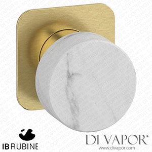 IB Rubinetti EMR300IS_1 Marmo + Marmo L Exposed Parts for Manual Wall Mixer - White Marble Spare Parts