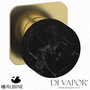 IB Rubinetti EMR300IS_2 Marmo + Marmo L Exposed Parts for Manual Wall Mixer - Black Marble Spare Parts