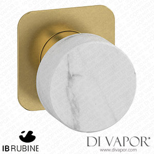 IB Rubinetti EMR300ON_1 Marmo + Marmo L Exposed Parts for Manual Wall Mixer - White Marble Spare Parts