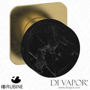 IB Rubinetti EMR300ON_2 Marmo + Marmo L Exposed Parts for Manual Wall Mixer - Black Marble Spare Parts