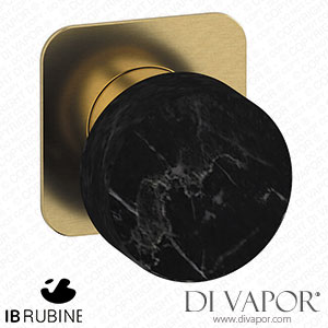 IB Rubinetti EMR300OS_2 Marmo + Marmo L Exposed Parts for Manual Wall Mixer - Black Marble Spare Parts