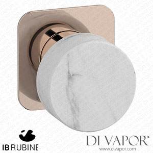 IB Rubinetti EMR300RS_1 Marmo + Marmo L Exposed Parts for Manual Wall Mixer - White Marble Spare Parts