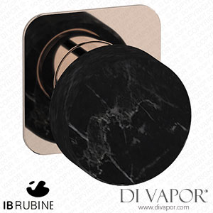 IB Rubinetti EMR300RS_2 Marmo + Marmo L Exposed Parts for Manual Wall Mixer - Black Marble Spare Parts