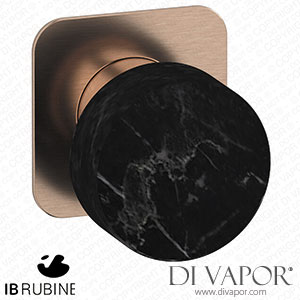 IB Rubinetti EMR300SR_2 Marmo + Marmo L Exposed Parts for Manual Wall Mixer - Black Marble Spare Parts