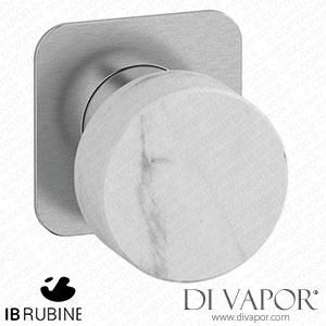 IB Rubinetti EMR300SS_1 Marmo + Marmo L Exposed Parts for Manual Wall Mixer - White Marble Spare Parts