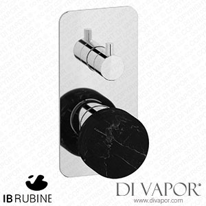 IB Rubinetti EMR310CC_2 Marmo + Marmo L Exposed Parts for Manual Wall Mixer with Two Ways Diverter - Black Marble Spare Parts