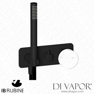 IB Rubinetti EMR313NP_1 Marmo + Marmo L Exposed Parts for Manual Wall Mixer with Two Ways Diverter and Shower Kit - White Marble Spare Parts