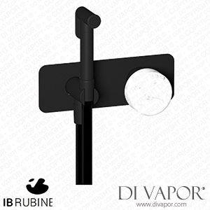 IB Rubinetti EMR706NP_1 Marmo + Marmo L Exposed Parts for Bidet Spray Complete with Mixer - White Marble Spare Parts
