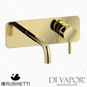 IB Rubinetti EMT206II Milanotorino Wall Mounted Washbasin Mixer Complete with Drain Spare Parts