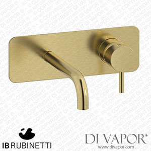IB Rubinetti EMT206IS Milanotorino Wall Mounted Washbasin Mixer Complete with Drain Spare Parts
