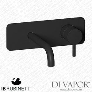 IB Rubinetti EMT206NP Milanotorino Wall Mounted Washbasin Mixer Complete with Drain Spare Parts