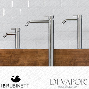 IB Rubinetti EMT208CS Milanotorino Wall Mounted Washbasin Mixer with Short Spout Complete with Drain Spare Parts