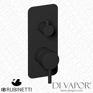 IB Rubinetti EMT310NP Milanotorino Exposed Parts for Manual Wall Mixer with Two Ways Diverter Spare Parts