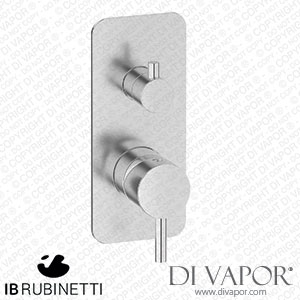 IB Rubinetti EMT310SS Milanotorino Exposed Parts for Manual Wall Mixer with Two Ways Diverter Spare Parts